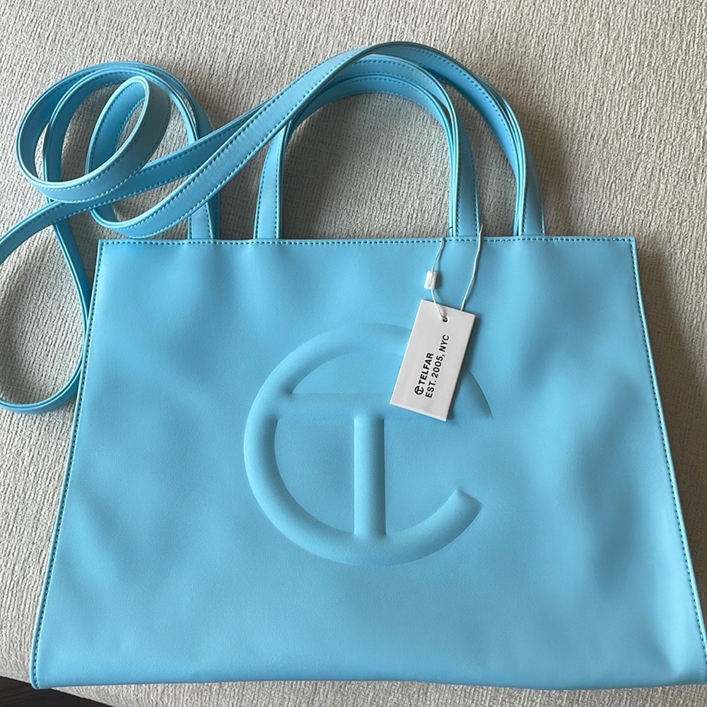 Telfar Medium Pool Blue Bag